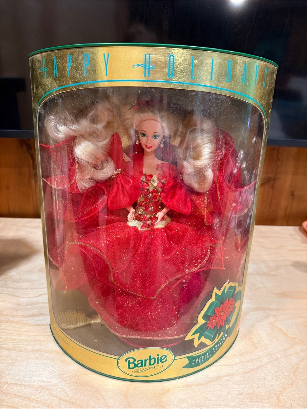 Barbie Red & Gold Holiday Celebration Doll